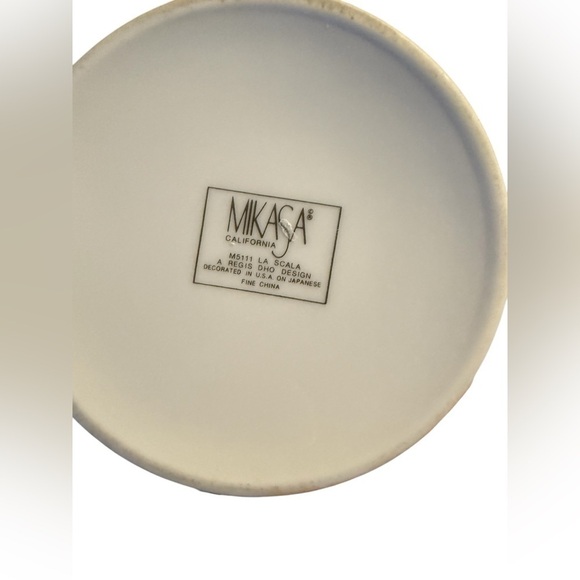 Mikasa La Scala 3-Piece Creamer and Sugar Bowl with Lid Fine China, M5111 - Picture 6 of 6